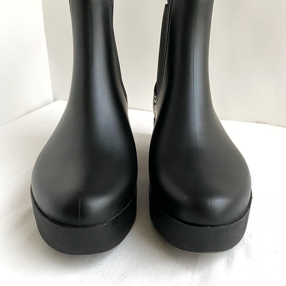Jeffery Campbell Black Chelsea Rain Boot - Picture 4 of 9